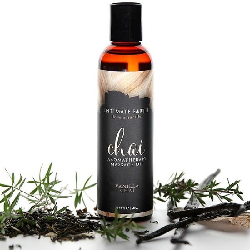 Intimate Earth Chai Aromatherapy Massage Oil 120ml - Vanilla and Chai